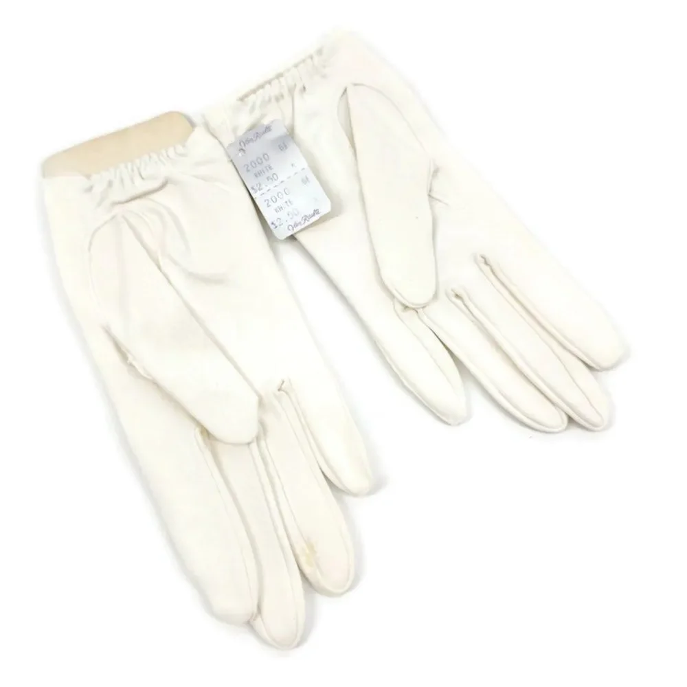 Van Raalte Vintage‎ Wrist Length Gloves White Size 6.5 Dead-stock NWT
